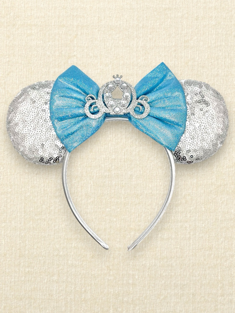 Silver Cinderella's Carriage Minnie Ears | Disney-Inspired Princess Mouse Ears
